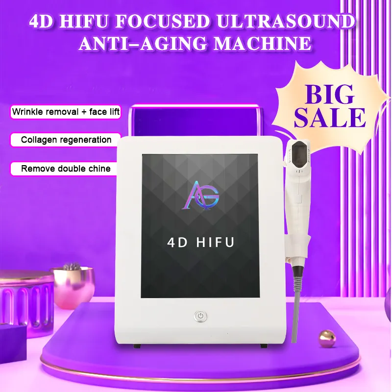 3D 4D Hifu機12ライン集中超音波脂肪減少ボディスリミングフェイスリフトのしわ除去の美容機器（2,5または8カートリッジ）
