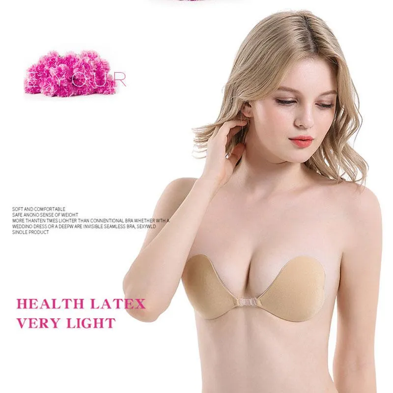 Cute Heart Shaped Nipple Cover Ladies Thin Gather Bra Invisible