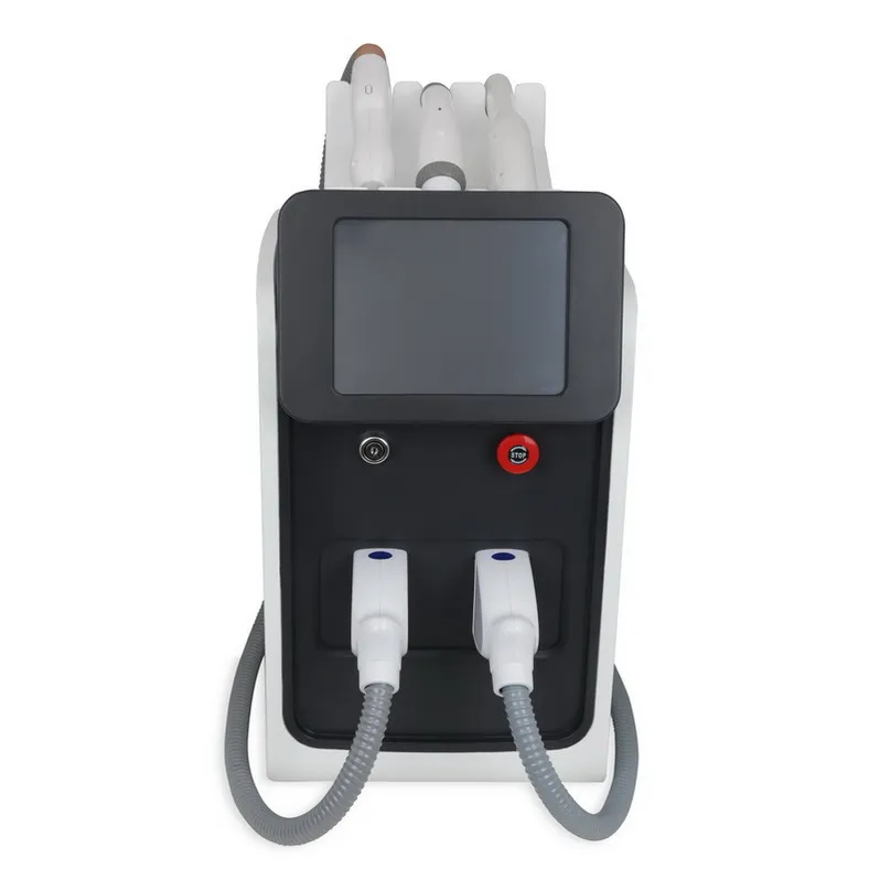 3 IN 1 Nd Yag Laser Tattoo Removal Machine OPT IPL RF Hair Removal Elight Skin Rejuvenation Multifunctional Beauty Equipment