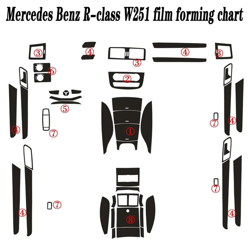2X Car Door Handle Cover Styling Stickers For W447 Metris Valente V Class 2016 2021 - View #8