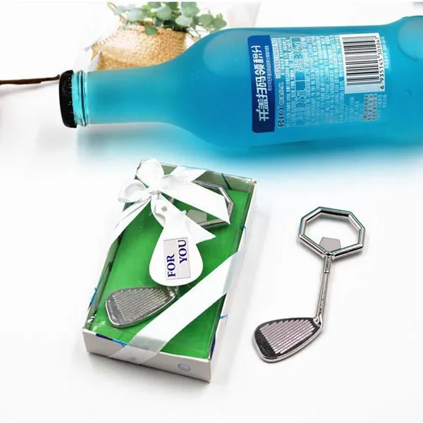 Ny Creative Alloy Golf Club Bottle Opener Beer Opener Wedding Gifts Party Favors Gratis frakt