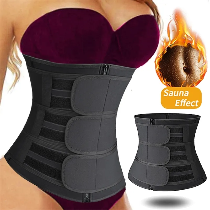 Neopren Schweiß Taille Trainer Body Shaper Bauch Korsett Abnehmen Gürtel Shapewear Gewichtsverlust Bauchband Sport Gürtel Workout Gürtel 201222