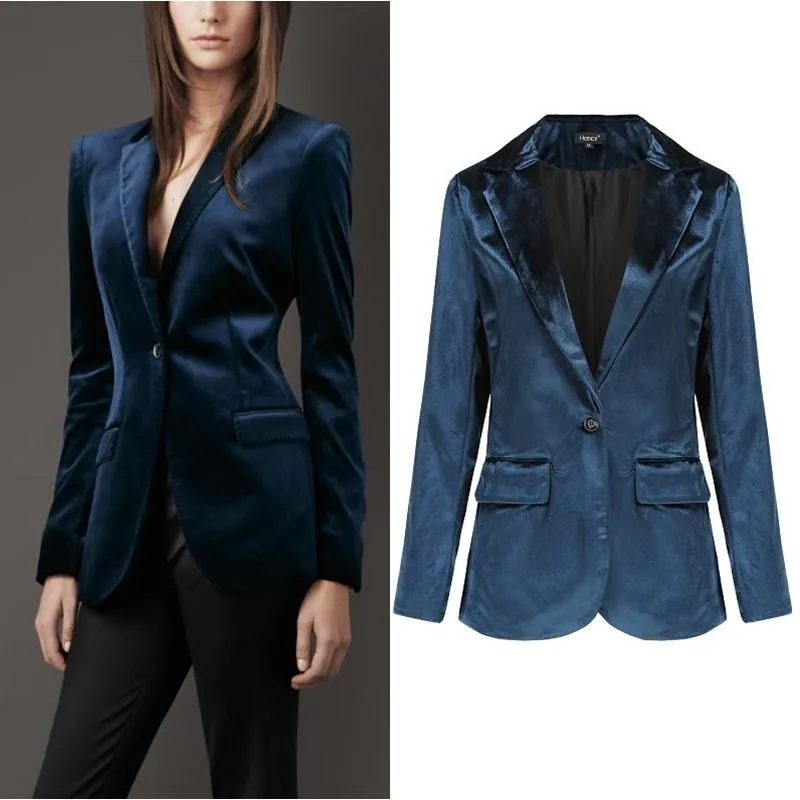 Fluwelen shop blazer dames