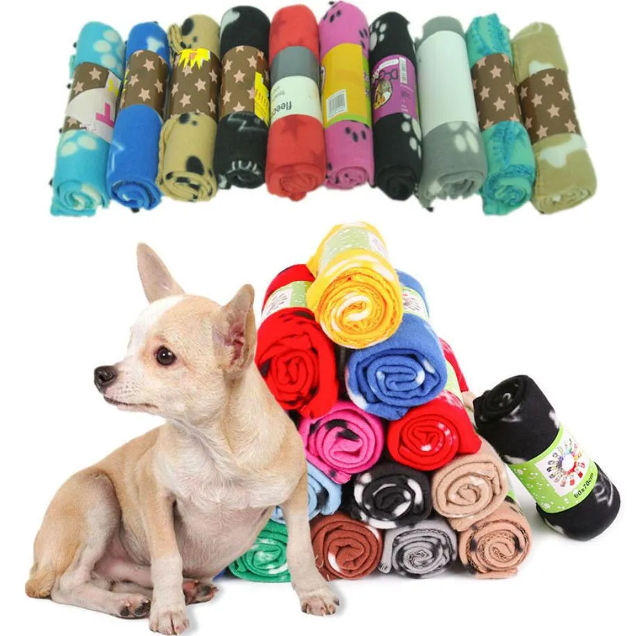 Zachte fleece franse bulldog dekens herfst / winter warm huisdier hondenbed mat voor honden kussen deken puppy katten slaap bedekte matten