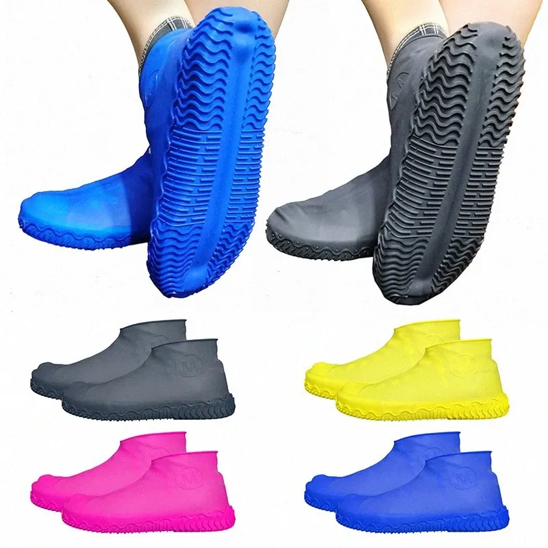 e Silicone Anti Dérapant Cover Chaussure Imperméable, Réutilisable Botte De  Pluie Moto Vélo Couvre Chaussure, Jaune Bleu Pour Les Hommes Femmes 7oMA #  Du 12,44 €