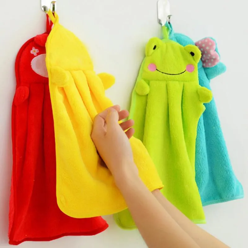 Hand Towel Hanging Kitchen Bathroom Indoor Thick Soft Cloth Wipe Towel Cotton Dish Cloth Clean Towel Accessories
