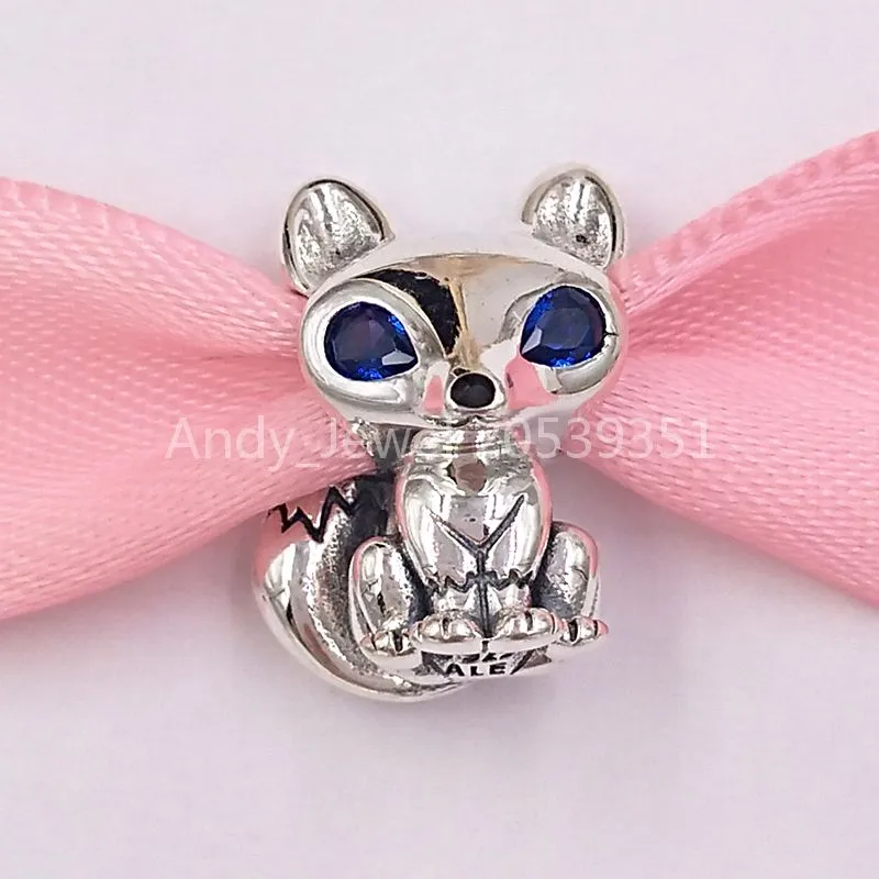 Andy Jewel Pandora Jewelry Authentic 925 Sterling Silver Beads Pandora Blue-Eyed Fox Charm Charms Fits European Style Bracelets & Necklace 799096C01