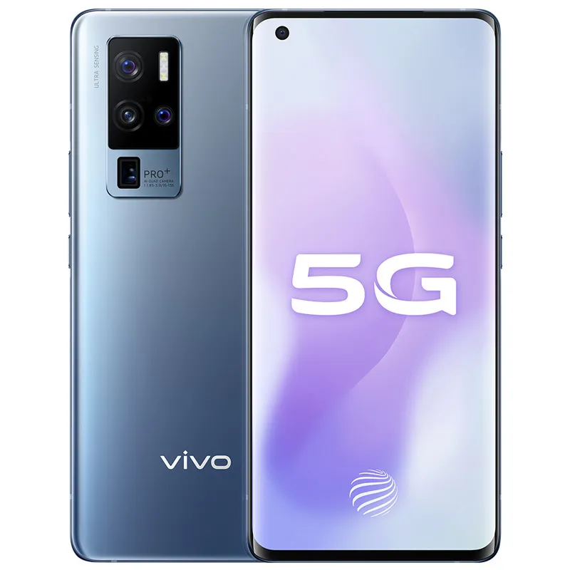 Oryginalny Vivo X50 Pro + Plus 5G Telefon komórkowy 8GB RAM 256GB ROM Snapdragon 865 OCTA Core 50.0mp AR NFC Android 6.56 "AMOLED Pełny ekran Identyfikator Pływalni Telefon komórkowy