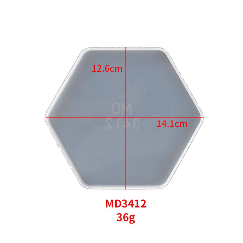 Acheter Moule hexagonal rond en forme de fleur en résine époxy