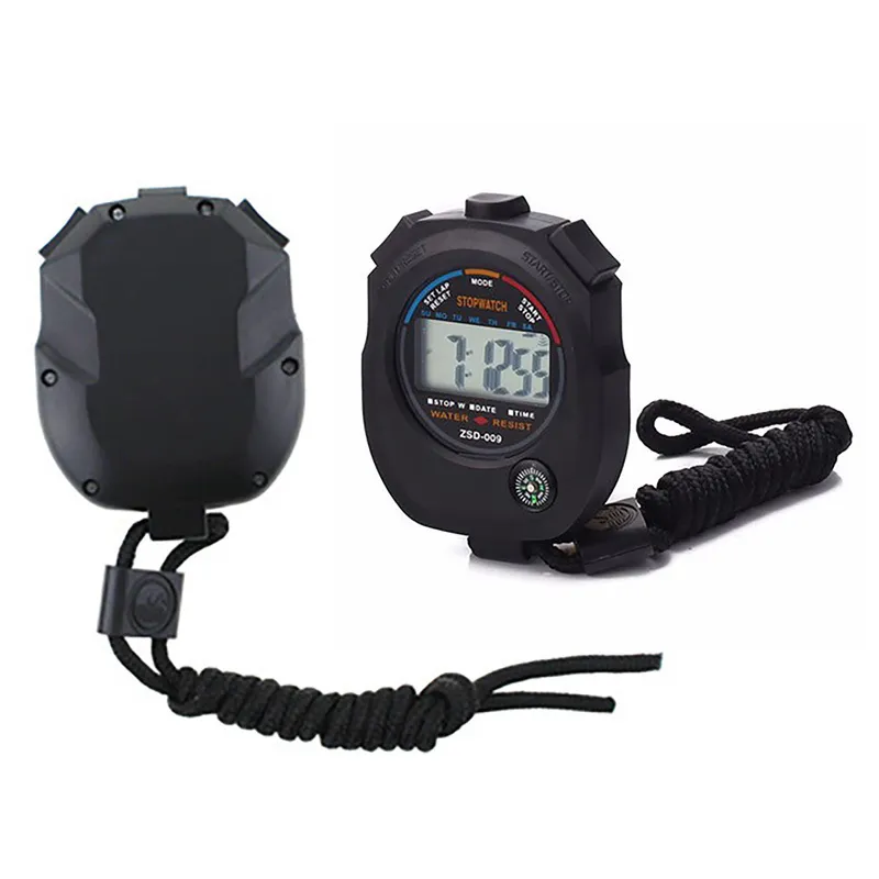 SecondMeter ZSD-009 Happy Table Sports Compass Multifunktionell Timer Vattentät Stopwatch Ochter Digital Running