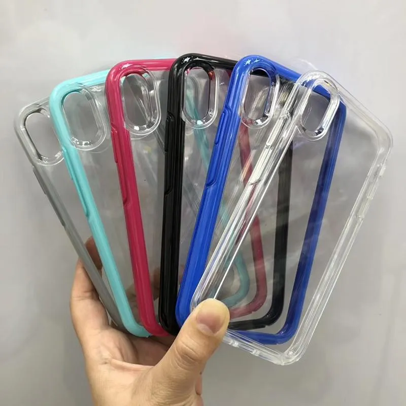 Symetria Clear Case dla iPhone 13 12 11 Pro Max 7 8 plus obrońca Obudowa Robot Armor Hard TPU Wyczyść tylną pokrywę