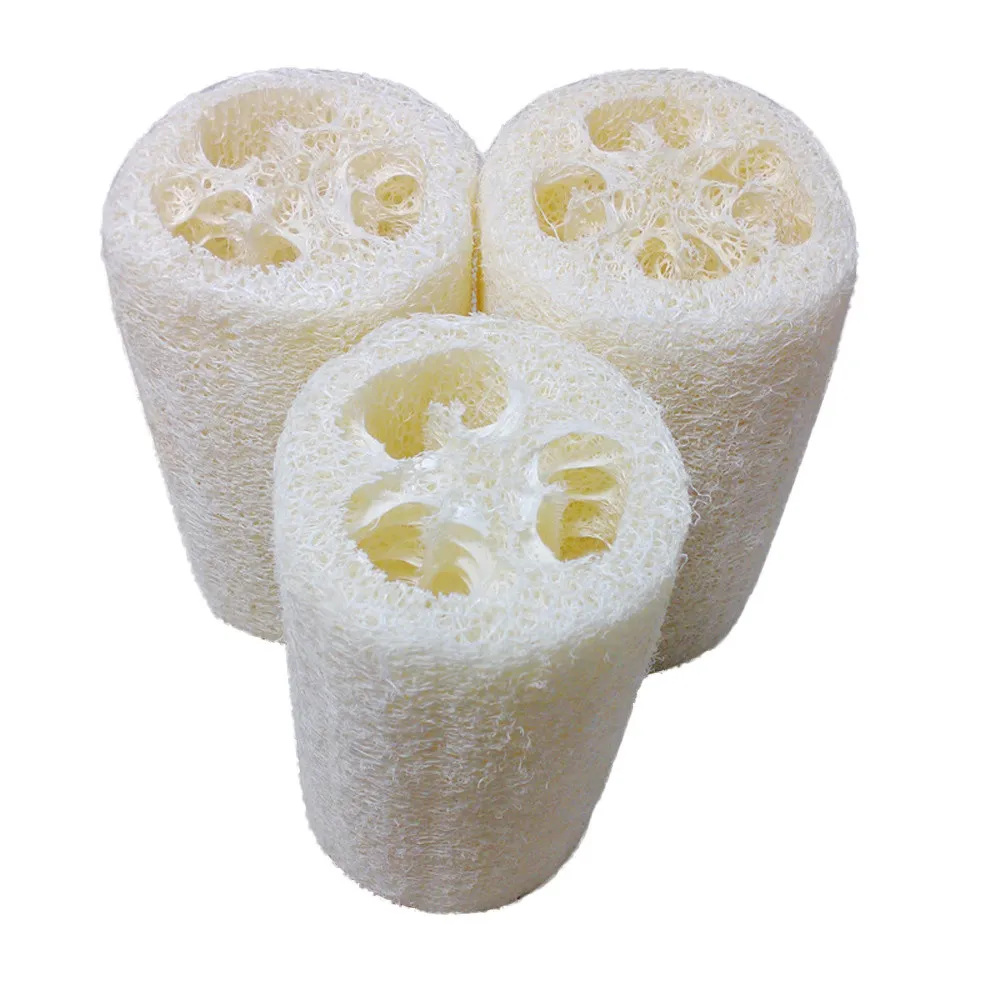 Novo Natural Loofah Bath Body Chuveiro Esponja Pad Scrubber Produtos de Banheiro Ferramentas Ferramentas Merchandises Escovas