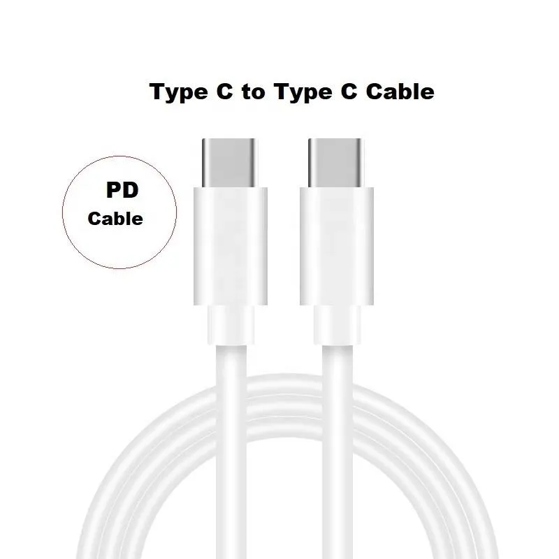 Câbles de charge rapide Type-C à Type C PD Cordon USB-C Câble de synchronisation de données pour Samsung Note10 Note 10 S10 plus Huawei LG