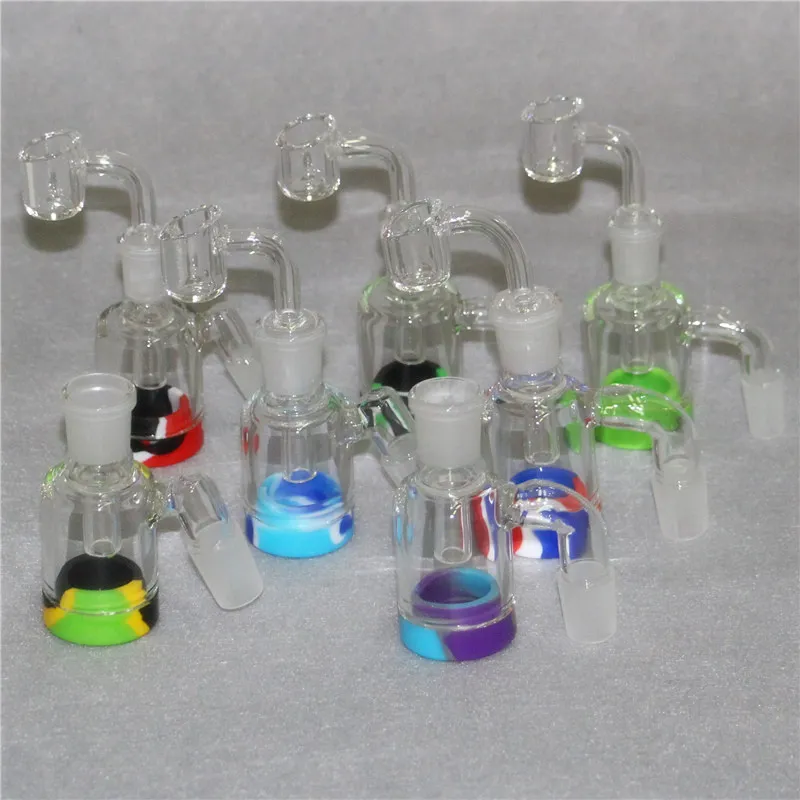 Smoking Glass Reclaim Catcher Adattatori 14mm 18mm Maschio Femmina 45 90 Con chiodi al quarzo senza cupola Adattatore per raccoglitori di cenere per bong Dab Rigs