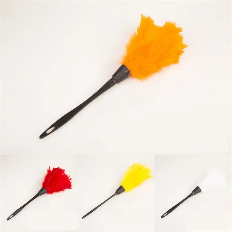 Solid Color Feathers Dusters Dust Removal Hang Duster Plastic Handle Cleaning Tools Home Blinds Car 1 8xq L2