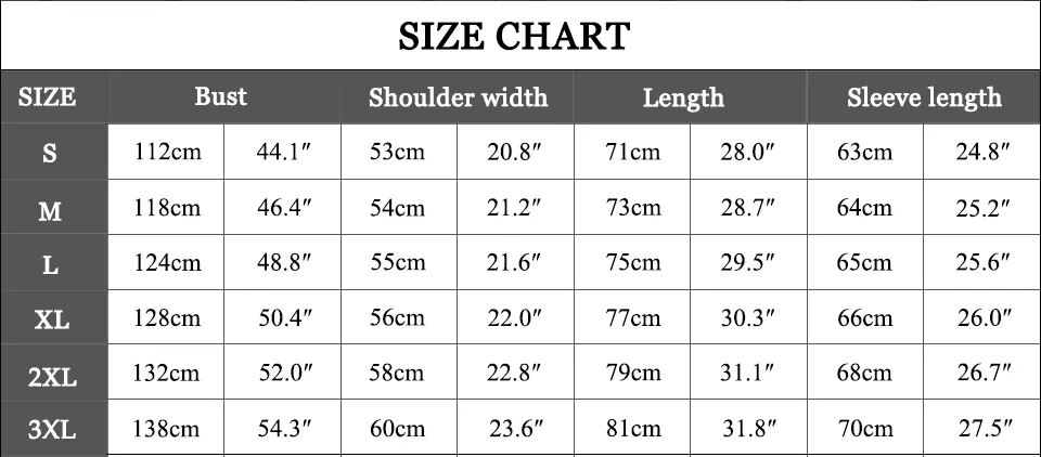 Size Table