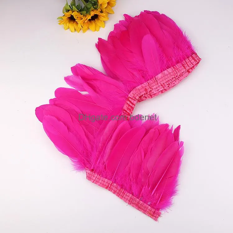 Decoração de festa Feathers Craft Supplies for Wedding BdenEnet Yiwu 150-200mm Gaose Diy Dye Color Float Float Acessórios