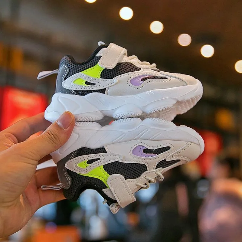 2021 Nieuwe Lente Herfst Kinderen Schoenen Voor Jongen Baby Meisje Loopschoenen Kinderen Tennis Zwart Grijs Baby Meisje Voor 1 Jaar Oud D122039351978