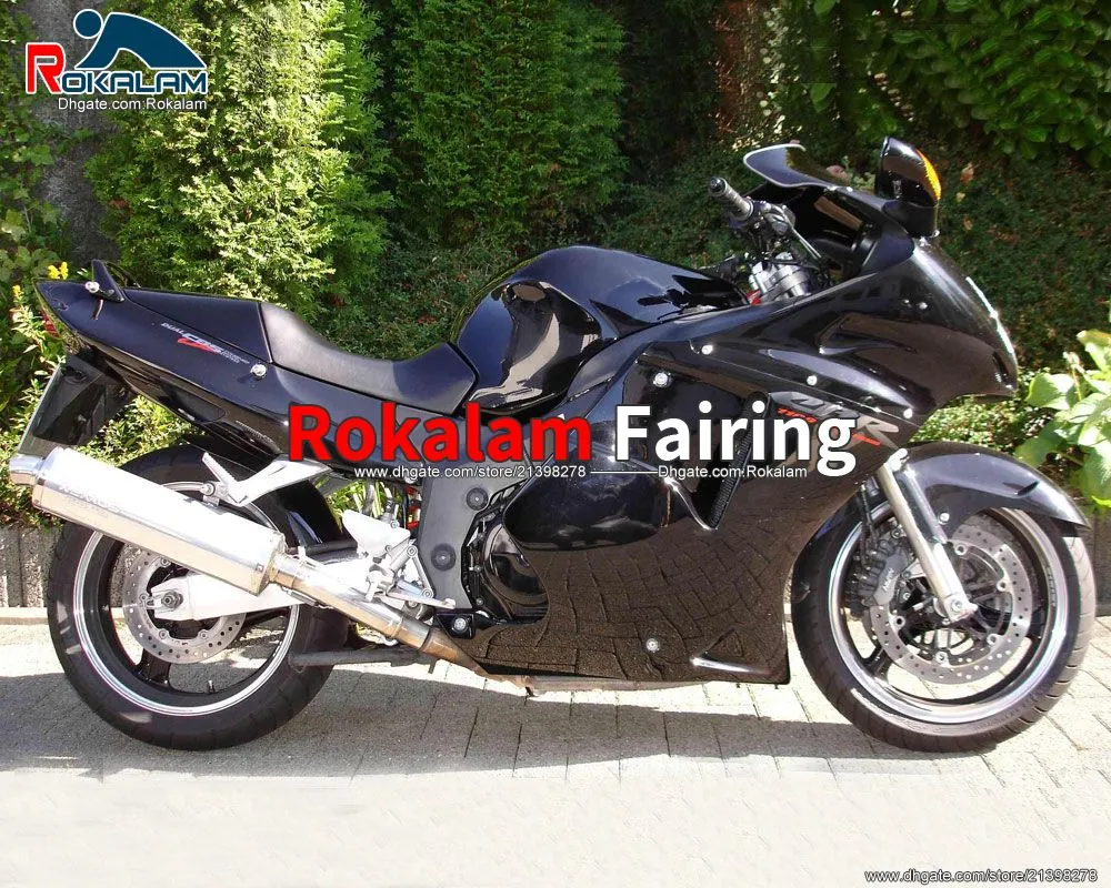 Honda CBR1100XXのフェアリングCBR1100XX CBR 1000 XX 96-07 1996 1997 1997 1997 1997 1997 1997 1997 1997 1997 2003 GlossブラックオートバイABSフェアリングキット（射出成形）