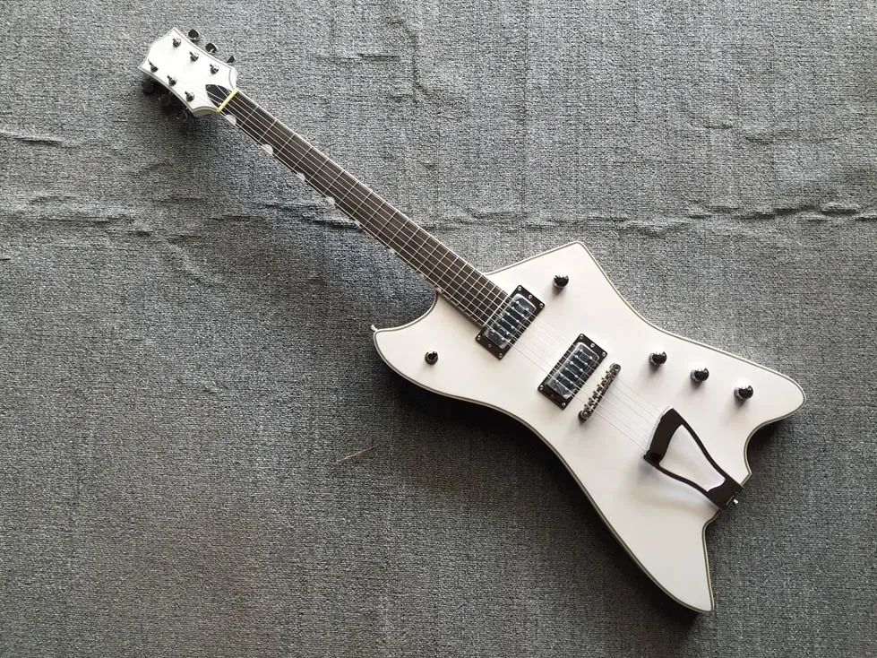 Custom Made White Electric Guitar Rosewood Fretsboard Chrome Hardware China Electric Guitars Free Shipping