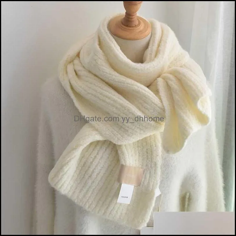 Women Solid Color Cashmere Scarves With Tassel Lady Winter Autumn Long Scarf Thinker Warm Female Shawl Men 211231