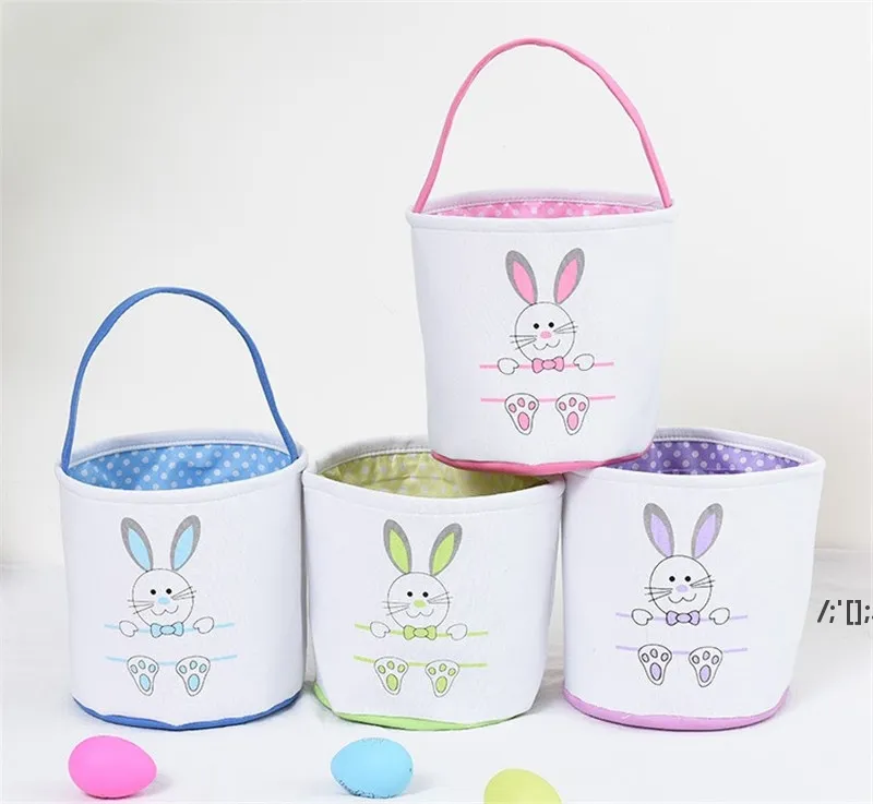 Wholesale Easter Basket Festive Cute Bunny Ear Bucket Creative Candy