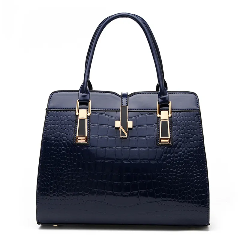 HBP Totes Bag Vintage PU Leather Handbags Purses Women Alligator ShoulderBags Handbag Purse