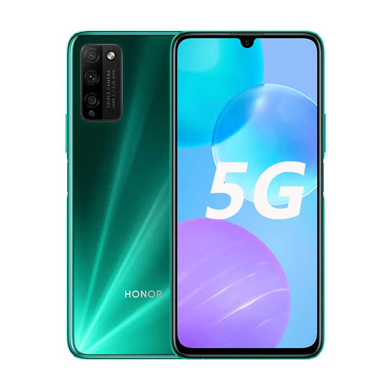 Téléphone portable d'origine Huawei Honor 30 Lite 5G 8 Go de RAM 128 Go de ROM MTK Dimensity 800 Octa Core Android 6,5" LCD Plein écran 48MP 4000mAh Face ID Fingerprint Smart Cell Phone