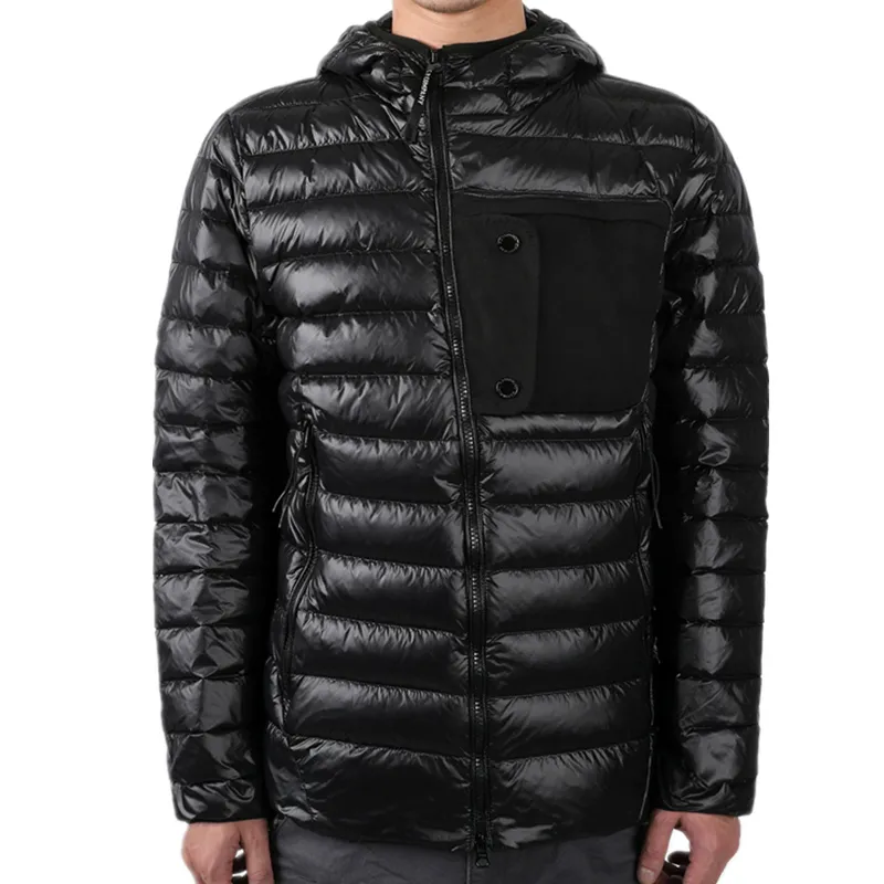 Parkas en duvet pour hommes légers à capuche d'hiver Vêtements de sport chauds et décontractés noirs Veste de couple simple, célèbre marque européenne et américaine