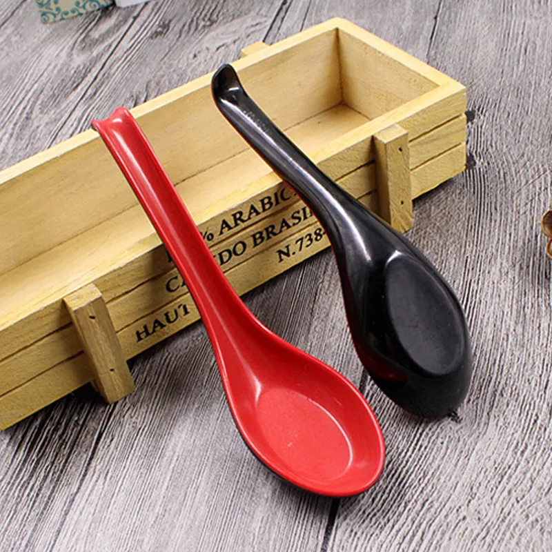 Wholesale Melamine Rice Soup Spoon For Kids Fun And Healthy Red