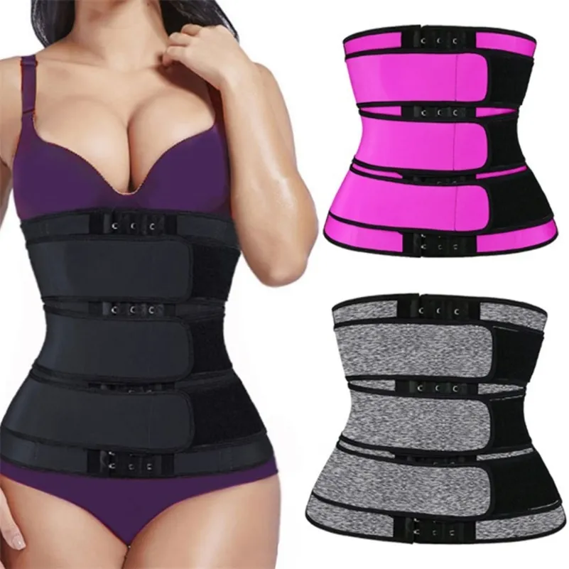 Taille Formateur Femmes Body Shaper Sweat Ceintures Taille Formateurs Corset Minceur Ventre Contrôle Bodyshaper Sangle Ceinture fajas colombianas 201222