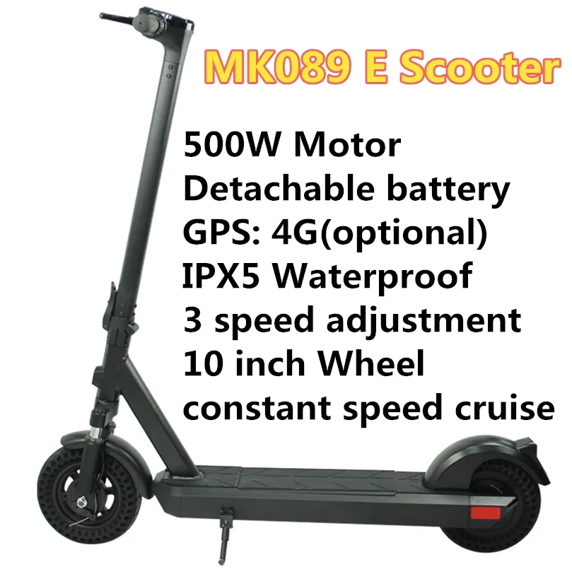 Electric Scooter Smart E Scooters Skateboard Ipx5 Gps 500W 50 75Km Motor Foldable 150Kg Maximum