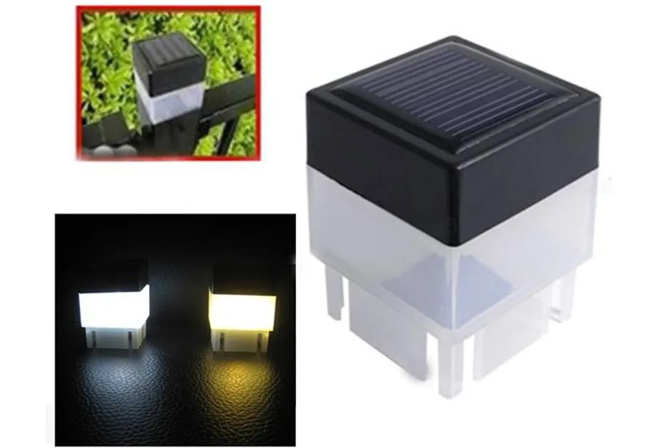 Led solar staket ljus utomhus LED Solar LED Solar Post Cap Light för smidesjärn Fäste Front Yard Backyards Gate Landskapsarkitektur bosatt