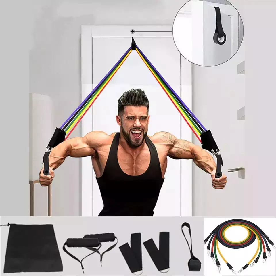 Resistance Bands Pull Rope Sport Set Expander Yoga Exercise Fitness Rubber Tubes Band Stretch Training Home Gyms Workout Elastic Q1225 From 17 56 DHgate