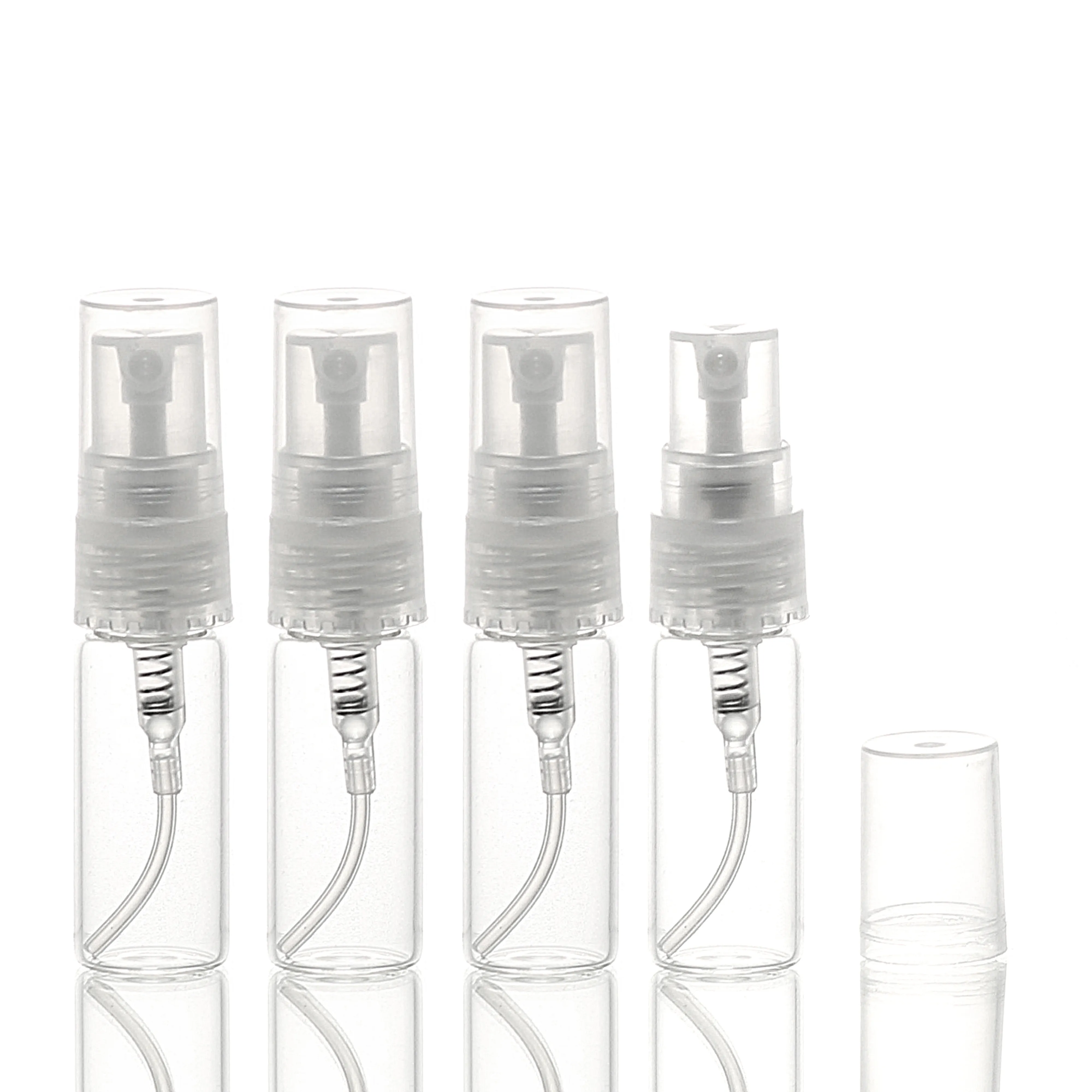 3ml Mini Clear Glass Pump Spray Bottle, 3cc Refillable Perfume Empty ...
