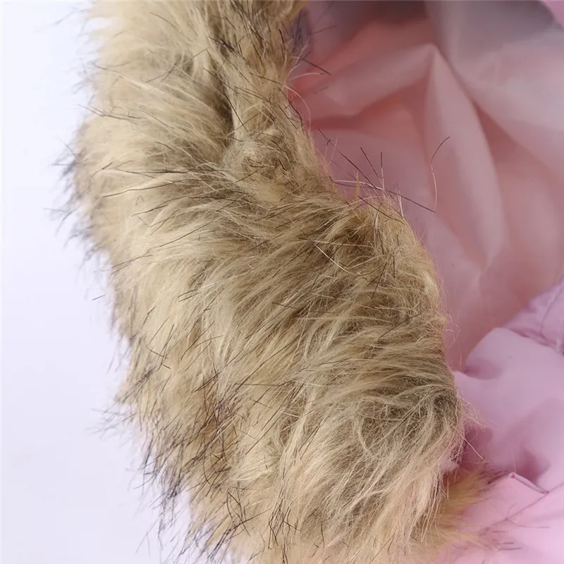 Kids Baby Toddler Boy Girl Warm Faux Fur Hooded Winter Jacket Coat Outerwear #3J24 (42)