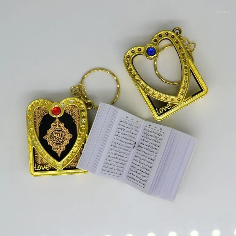 Sleutelhangers Mini Love Case Arabische Taal Koran Quran Islam Muslim Real Paper Can Lezen Pendant Sleutelhangers Mode Religieuze Jewelry1
