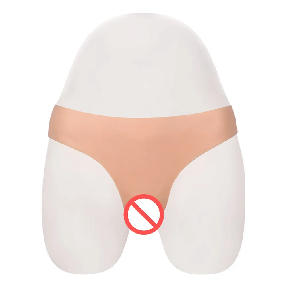 Sous-vêtements faux vagin en Silicone simulé, culotte cachant le pénis pour travesti transgenre transexuelle Dragqueen Cosplay Gays