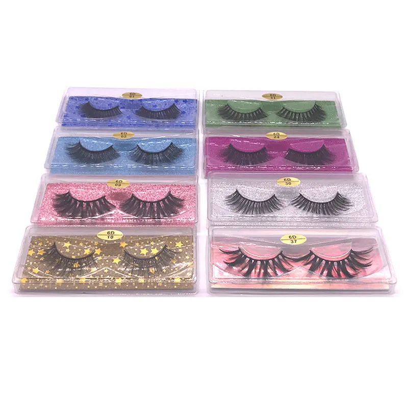 Natural Fluffy Fals Coels Cils Softs confortable Lashes Extension Faux 3D Makeule de cils de vison