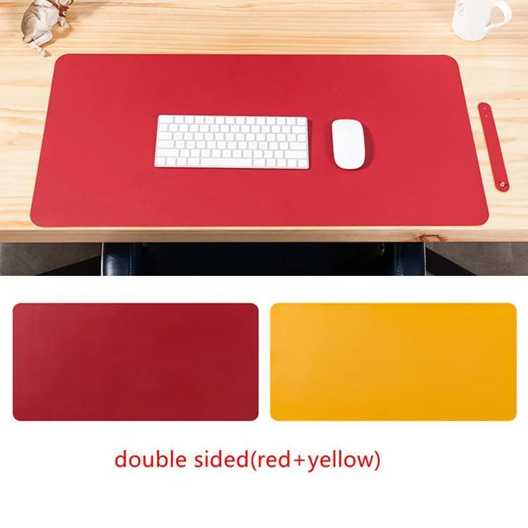 Double Sided Desk mats oversized mouse pad Laptop desk pad Waterproof PU leather mouse pad DHL