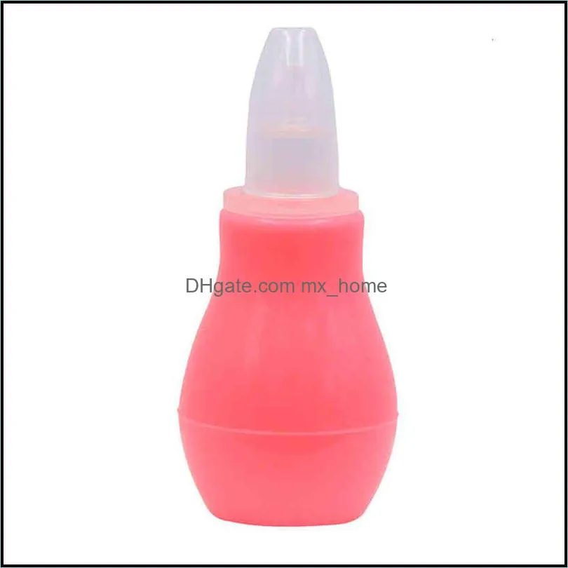 Newborn Baby Silicone Infant Nose Aspirator Safe Toddler Nose Cleaner Snot Vacuum Sucker Soft Tip Cleaner Baby Care Products