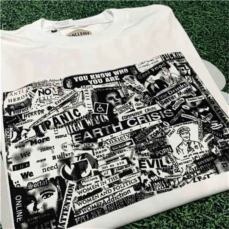 コントローラーデザイン公開 ハイバージョンのgalery Dept Gdハイストリートルーズストリート赤と白の漫画プリントバックされた長袖メンズコート 売れ筋がひ贈り物 Plumb247 Co Za