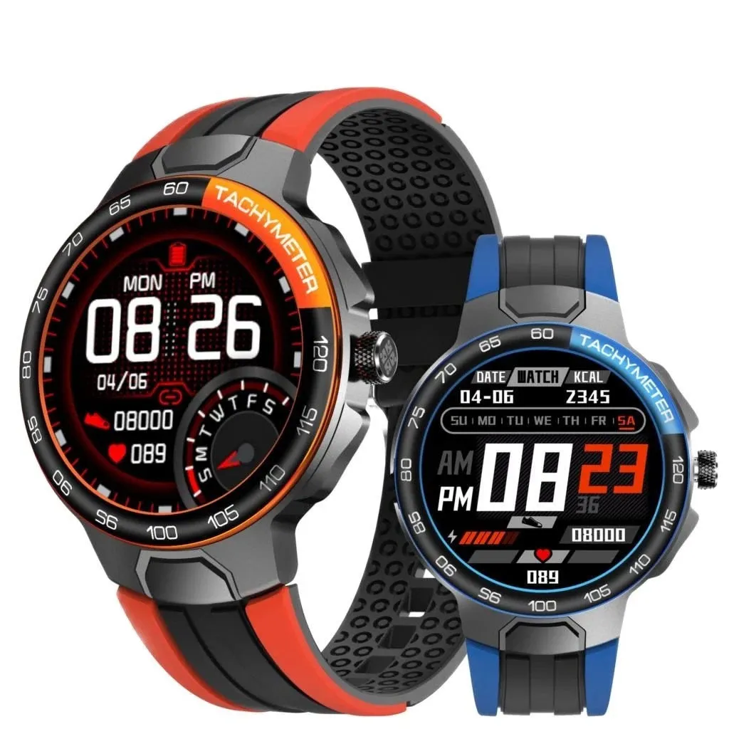 E15 Smart Watch Men Women IP68 Waterproof Bluetooth 5.0 24 Exercise Modes Smartwatch E1-5 Heart Rate Monitoring for Android Ios