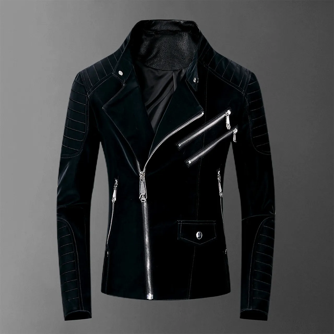 Skull Bonded Leather Red Jackets Men High Street Style Turn-down Neck Streetwear Mens Jackets and Coats Casacas Para Hombre 201022