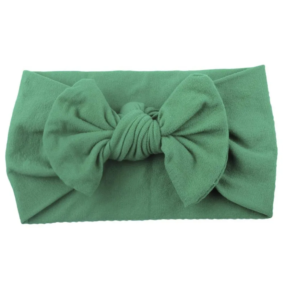 18 Couleurs Super Stretchy Noeud Doux Bébé Fille Bandeaux Avec Des Arcs De Cheveux Head Wrap Pour Nouveau-Né Bébé Filles Infant Toddlers Enfants LJ201226