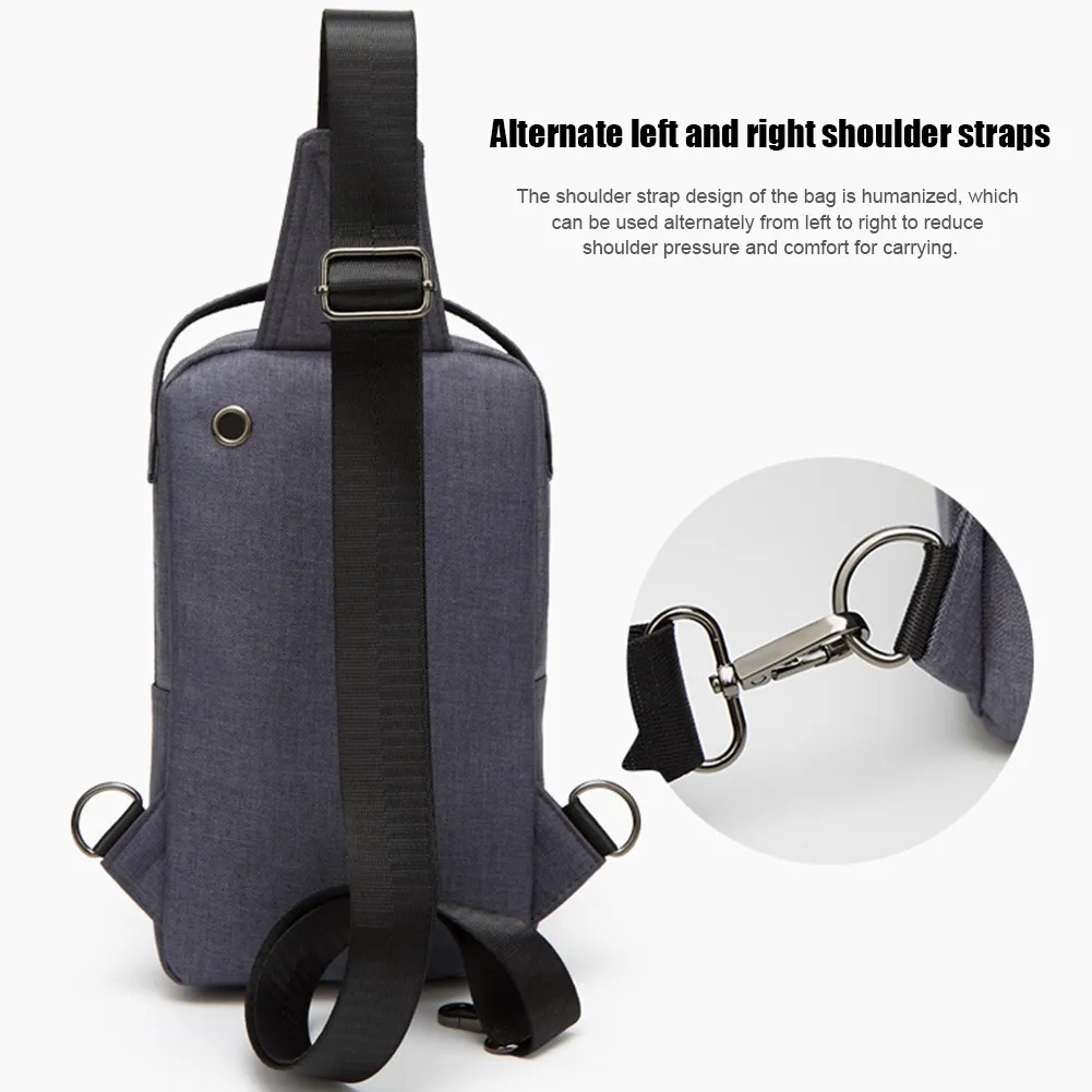 Compra Bolsa De Pecho Para Hombre Pequeña Lona Hombro Mochila Mochila Sling  Cross Body Zipper Bolsa De Viaje ZJ55 Q0705 Barato | Entrega Rápida Y  Calidad | Es.Dhgate
