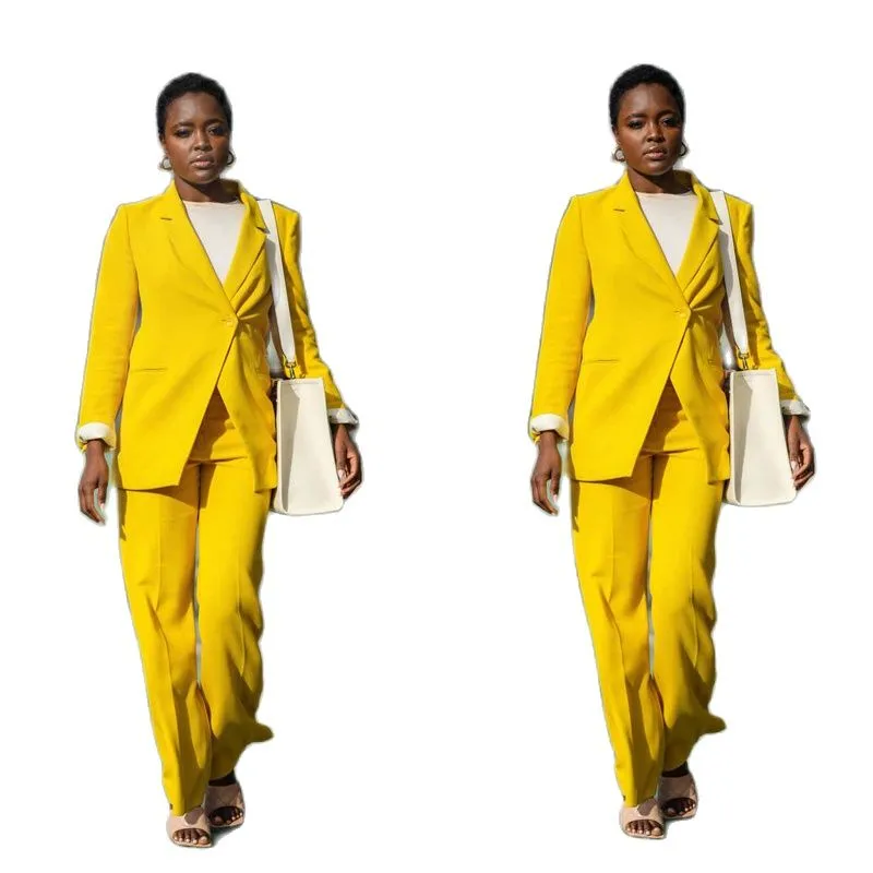 Wedding Wear Mustard Yellow Embroidered Silk Trouser Suit LSTV124529