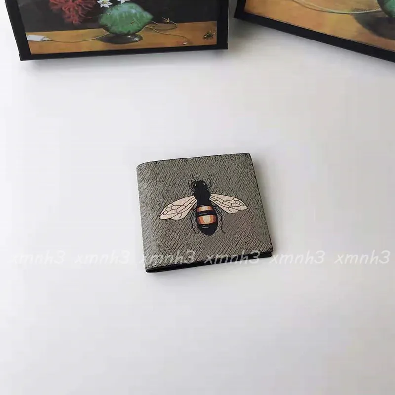 Projektant męski portfel zwierzęcy skórzany czarny wąż tygrys pszczoła portfele damskie w dłuższym stylu luksusowe etui na karty z torebkami z pudełkiem