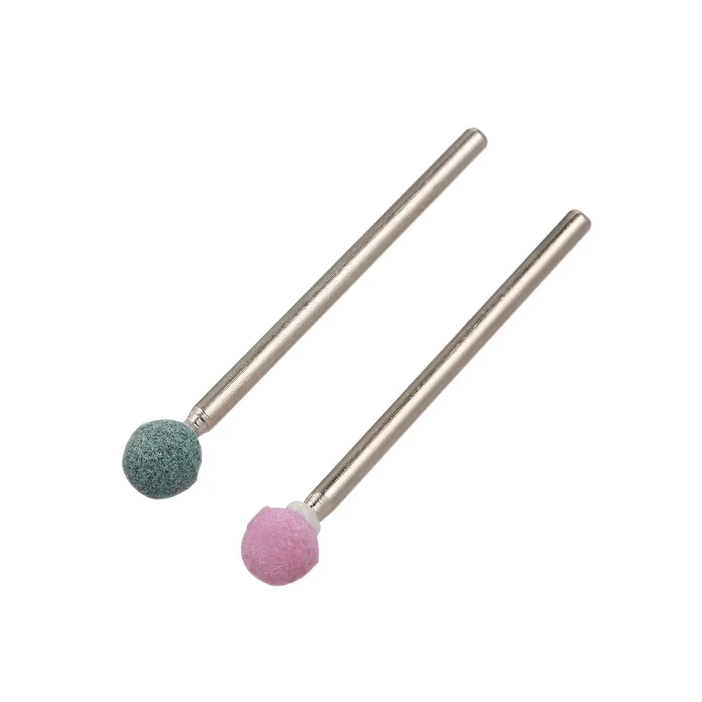 2pcs Nail Drill Bits Pedicure & Manicure Ball Head Stone Nails Supplies for Nail Beauty