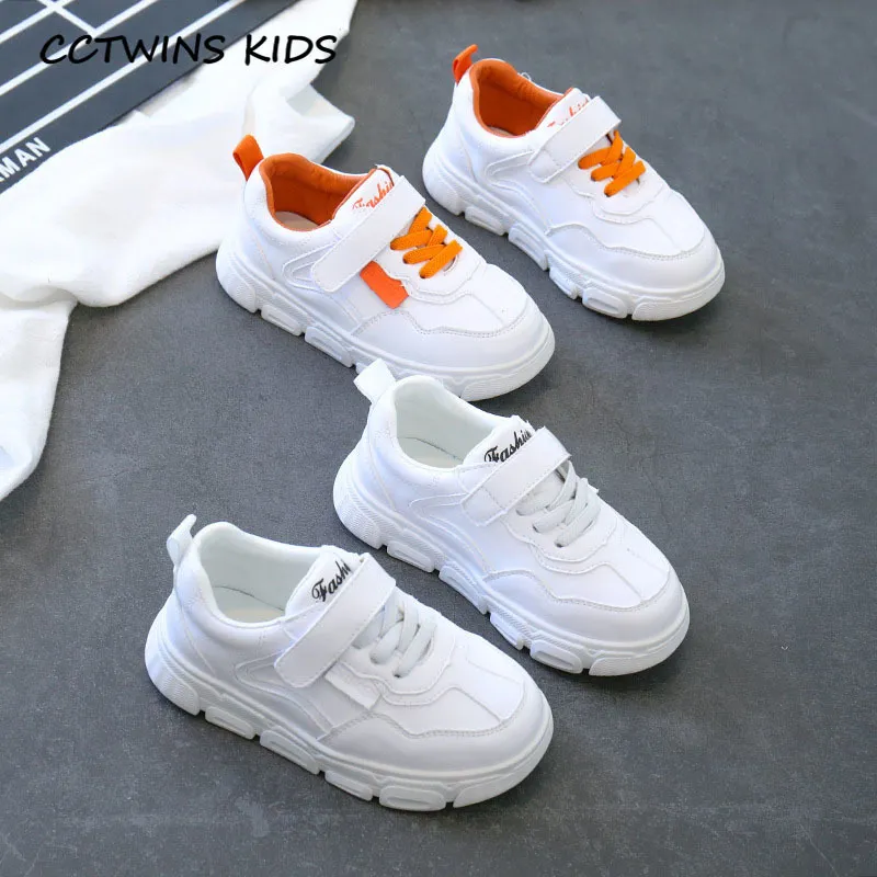 CCTwins Kids Shoes 2020 Primavera Meninas Pu Couro Sapatos Bebê Meninos Treinadores Casuais Crianças Moda Esporte Sneakers LJ201104